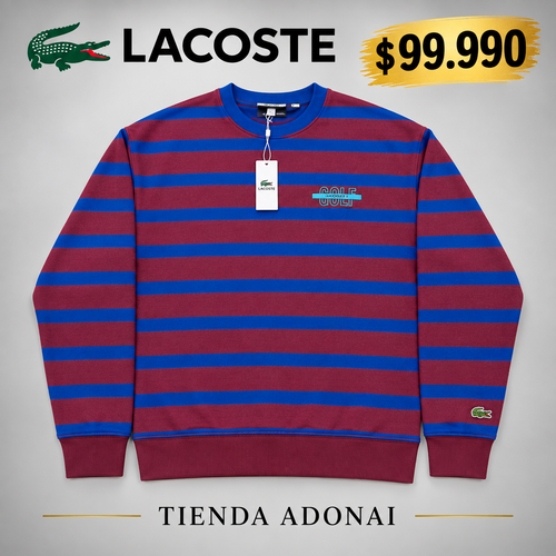POLERON RAYAS LACOSTE